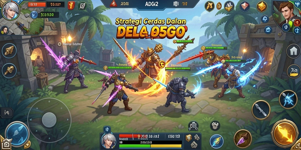 Tampilan gameplay menarik yang menunjukkan strategi dalam ADG62.