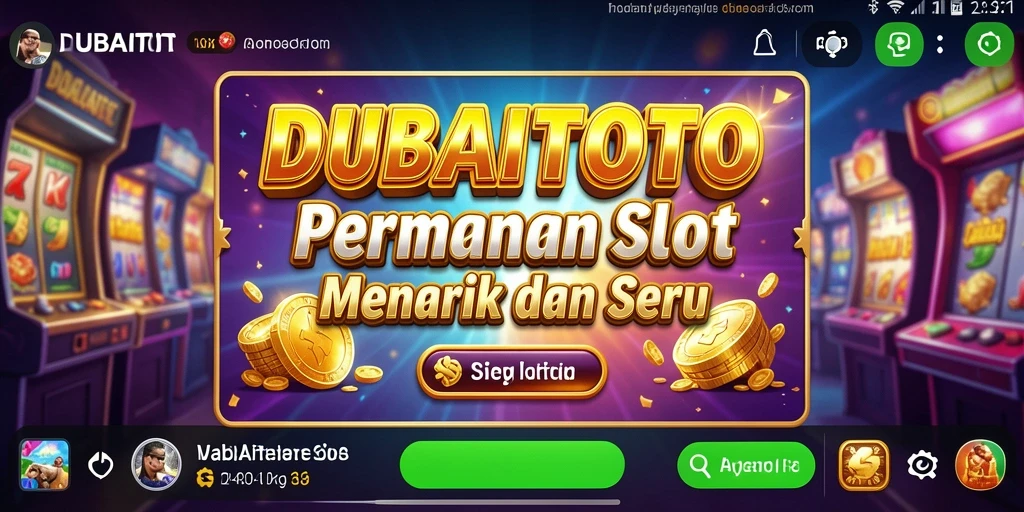 Screenshot dalam permainan Slot DUBAITOTO yang menunjukkan gameplay yang menarik.