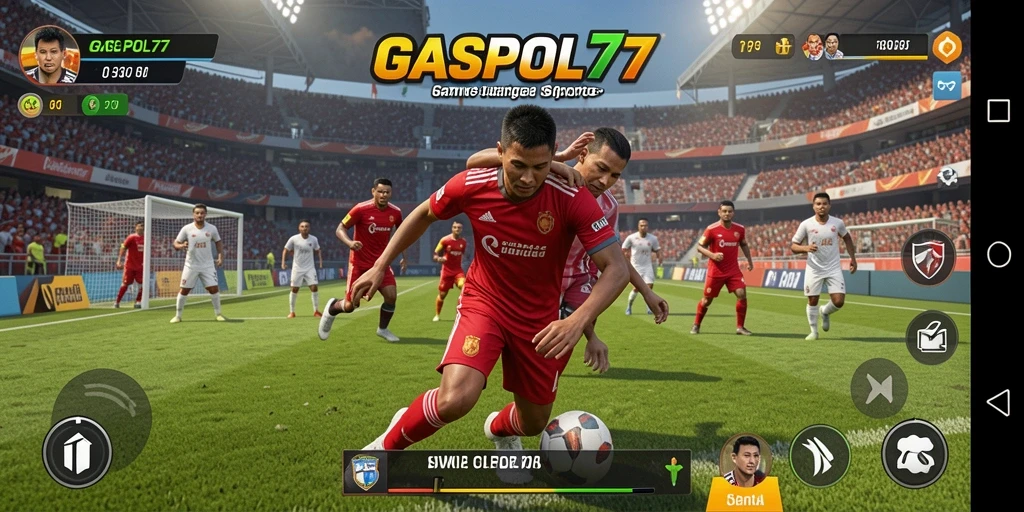 Tampilan gameplay GASPOL77 yang mendebarkan dan penuh aksi olahraga.