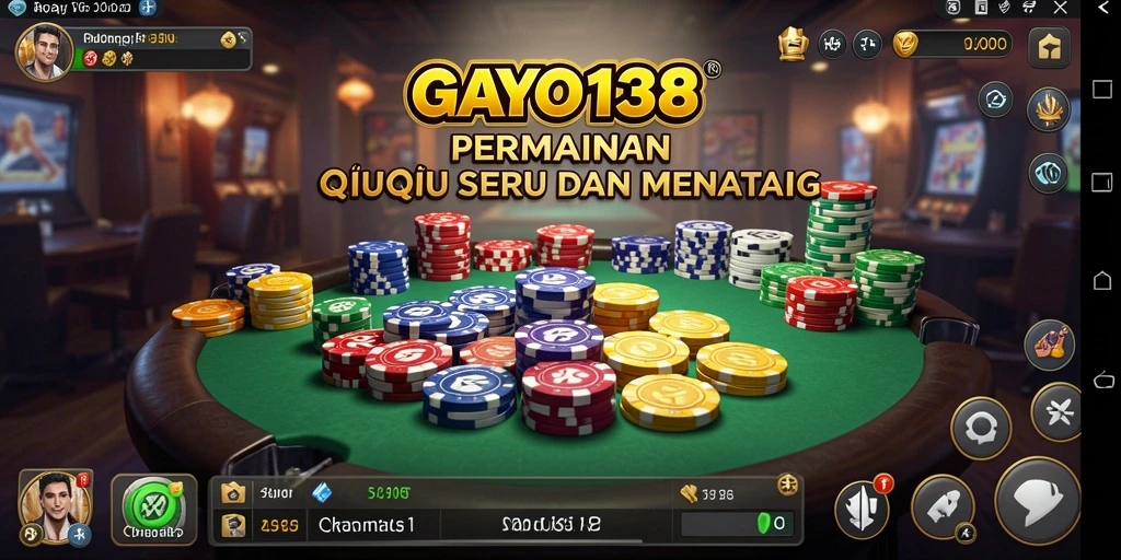 Tampilan menarik dari gameplay QiuQiu di GAYO138.