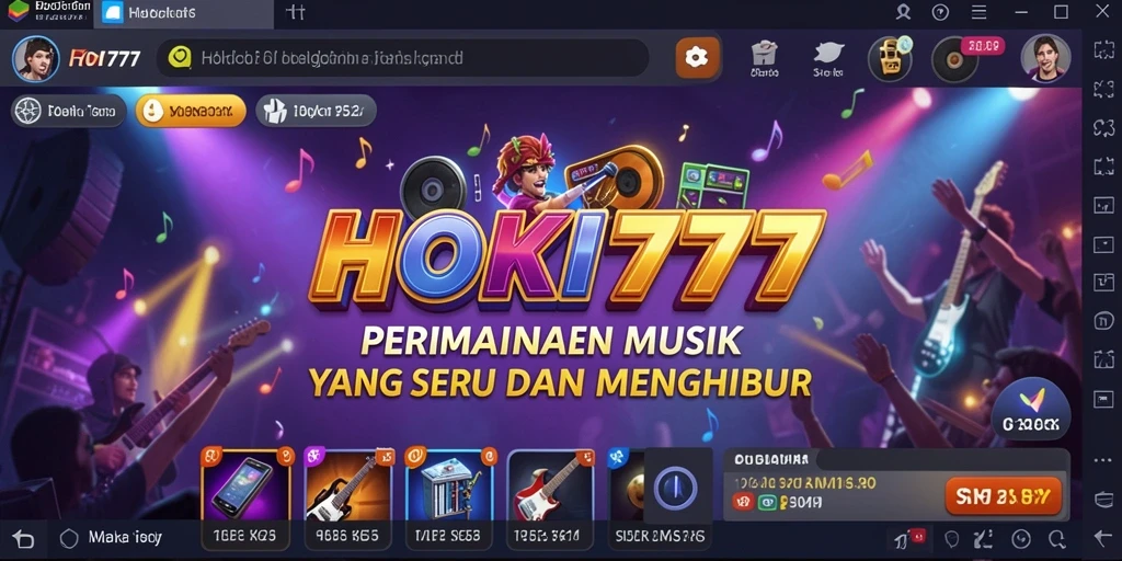 Tampilan gameplay HOKI777 yang menyenangkan dan penuh warna.