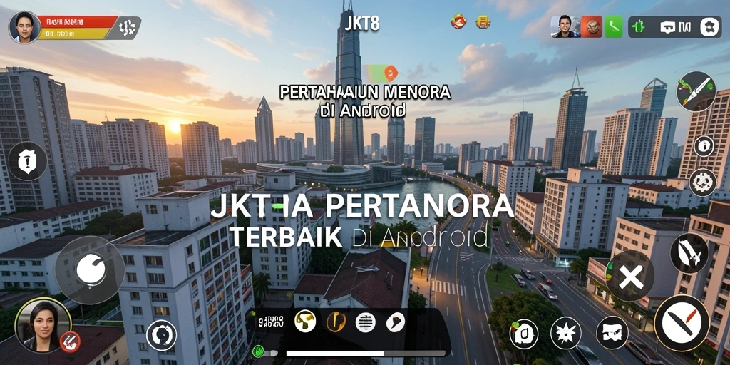 Tampilan gameplay JKT8 yang mendebarkan dalam Tower Defense.
