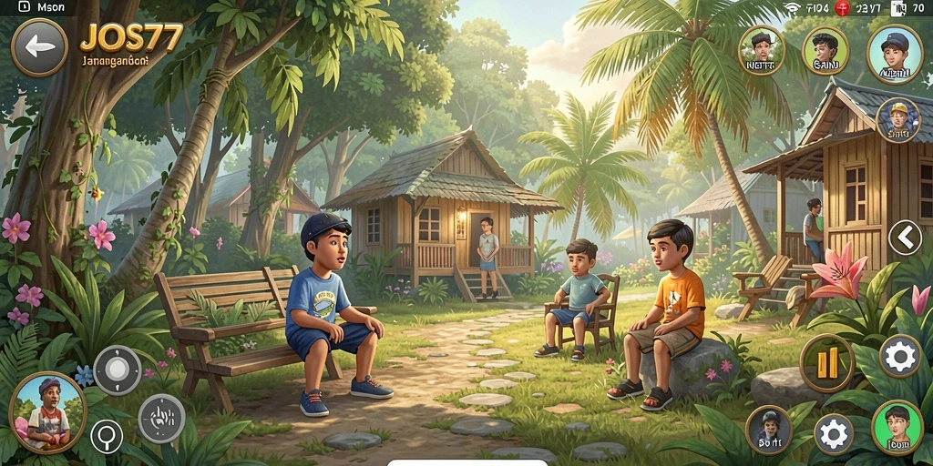 Tampilan gameplay JOS77 yang menarik dan penuh warna.