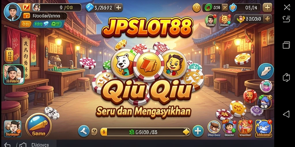 Screenshot utama JPSLOT88 menampilkan gameplay QiuQiu yang seru.