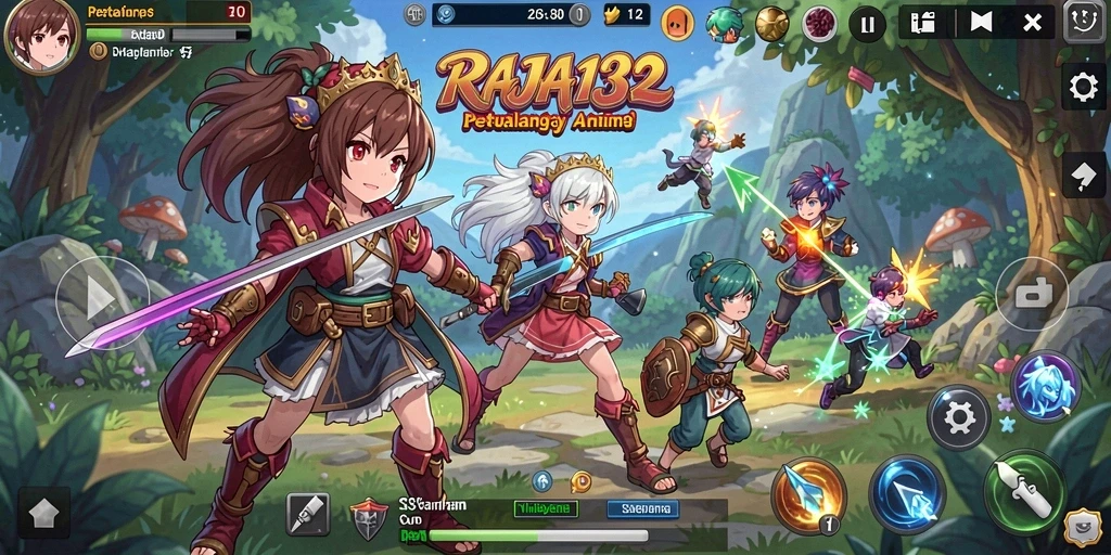 Gameplay seru dengan karakter anime terfavorit.