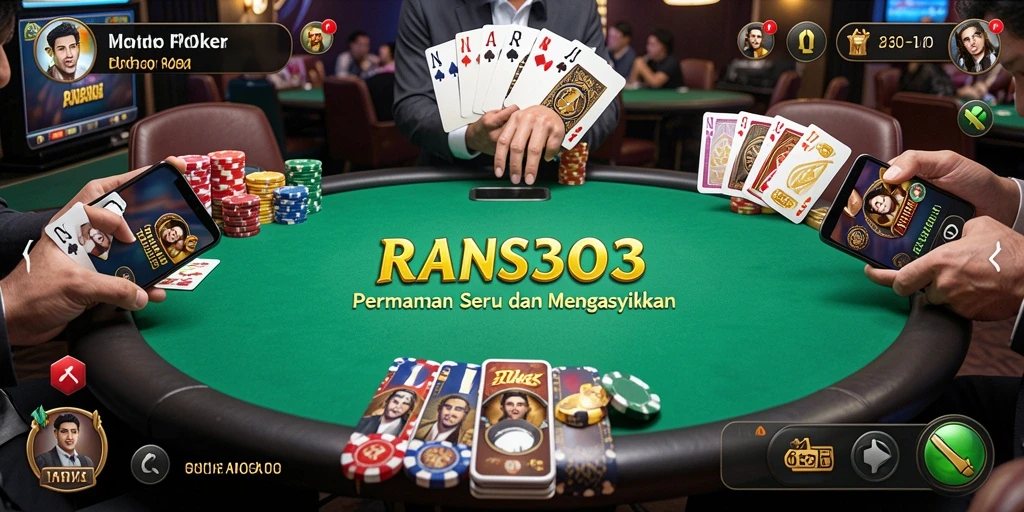 Tampilan menarik dari gameplay poker di RANS303.