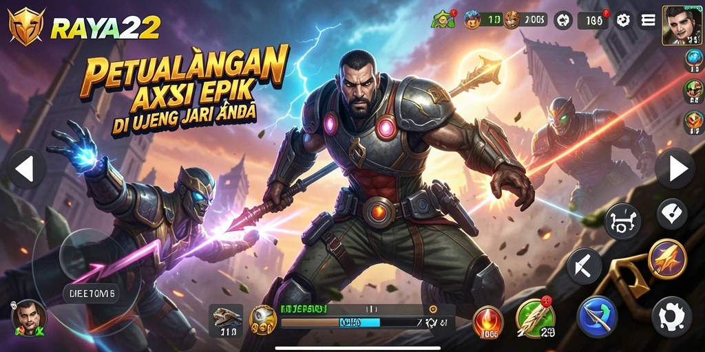 Tampilan aksi menegangkan dalam RAYA22 saat adu kecepatan.