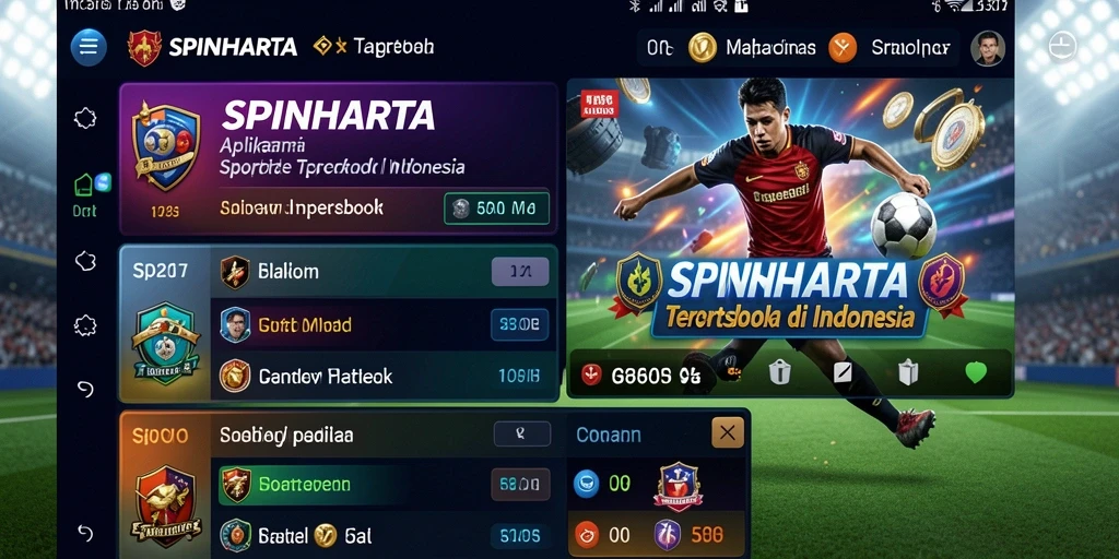 Tampilan antarmuka SPINHARTA yang menarik dan mudah digunakan.