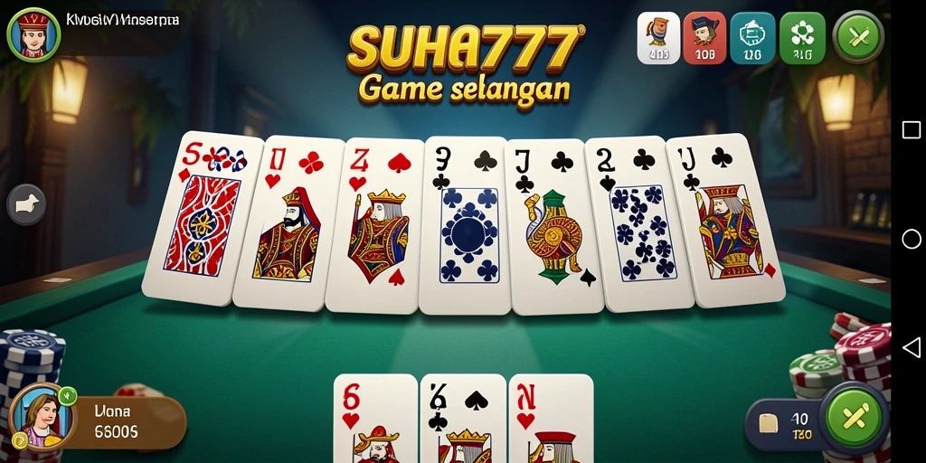 Screenshot menunjukkan pengalaman bermain seru dalam game Domino.