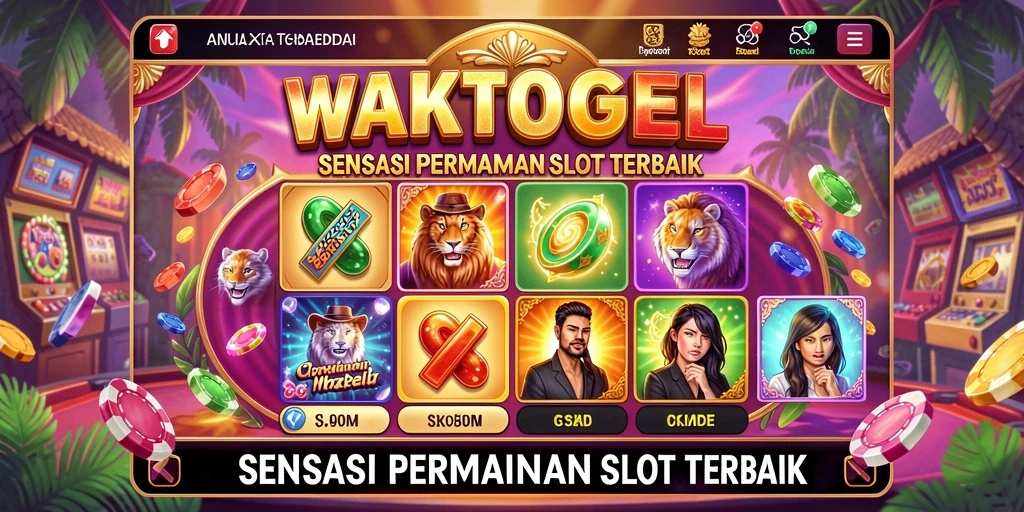 Tampilan gameplay WAKTOGEL yang mengesankan dengan grafis slot yang menarik.